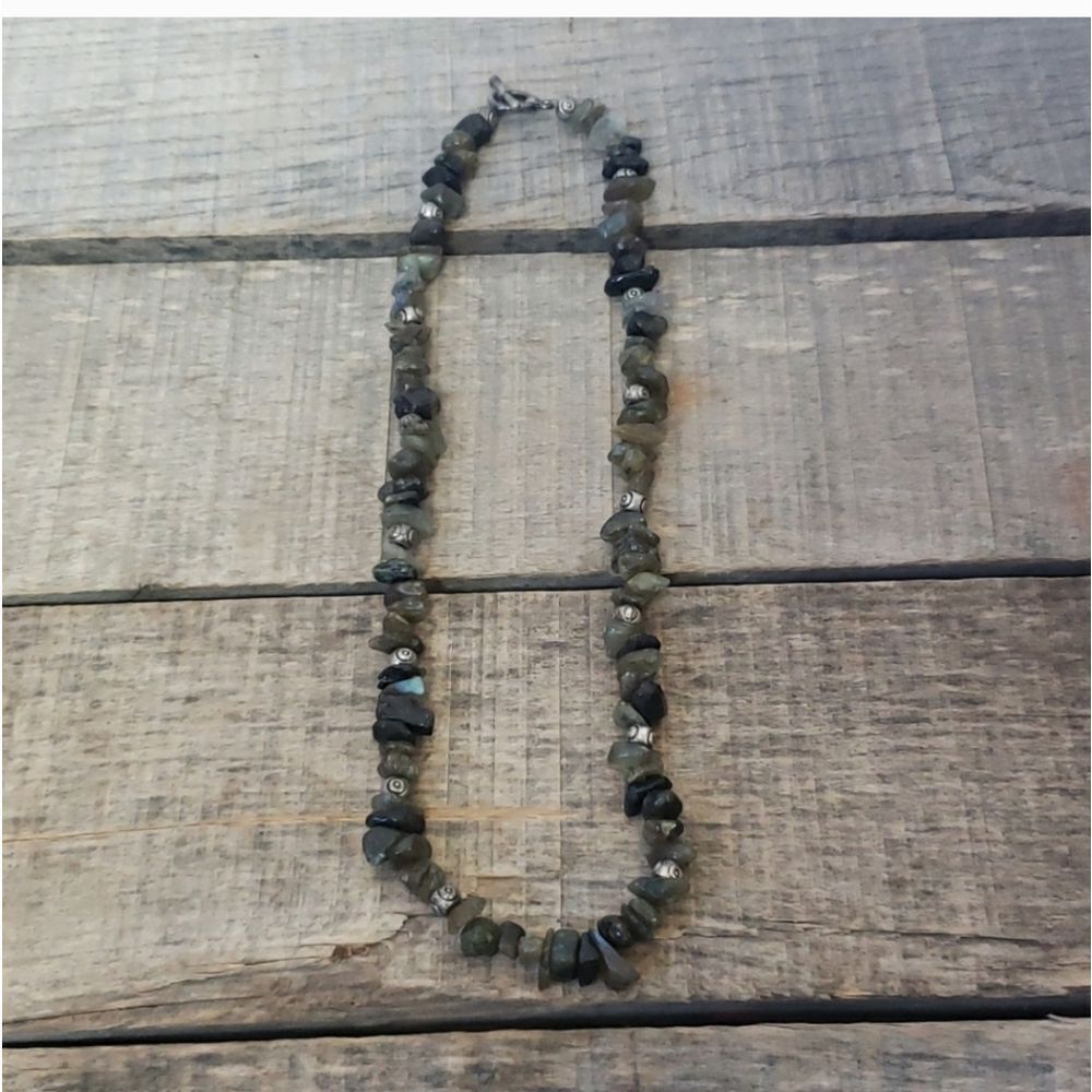 Artisan Stone Chip Toggle Necklace - image 4